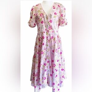 LoveShackFancy dress Andrey Handkerchief asymmetric floral cottage women’s 8